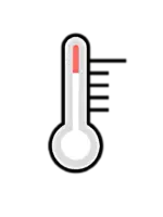 Smart temperature monitoring icon - Intelligent spa and pool temperature control