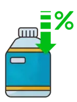 E.W.A chemical reduction icon - Smart water management for reduced chemical usage